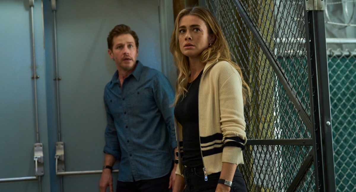 Josh Dallas as Ben Stone and Melissa Roxburgh as Michaela Stone in 'Manifest' Season 4.