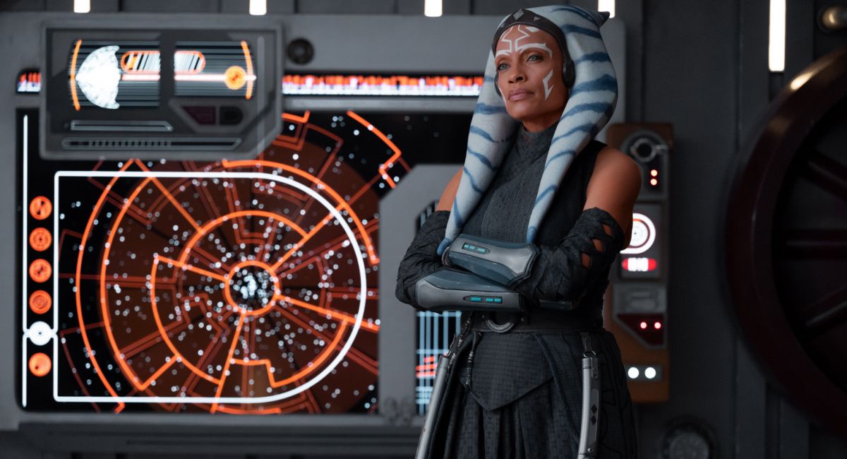 Rosario Dawson as Ahsoka Tano in Lucasfilm's 'Ahsoka,' exclusively on Disney+.