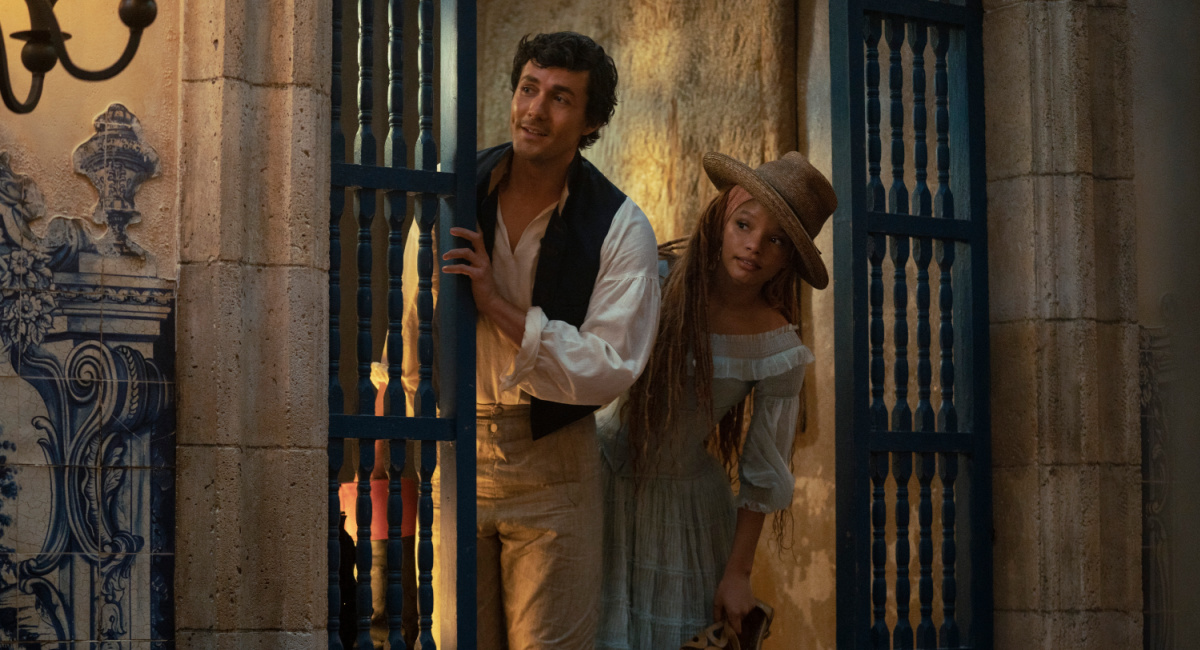 Jonah Hauer-King as Prince Eric and Halle Bailey as Ariel in Disney's live-action 'The Little Mermaid.'