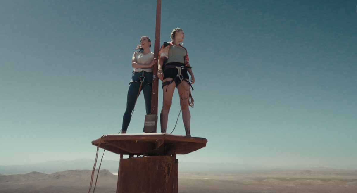 Grace Caroline Currey and Virginia Gardner in 'Fall.'