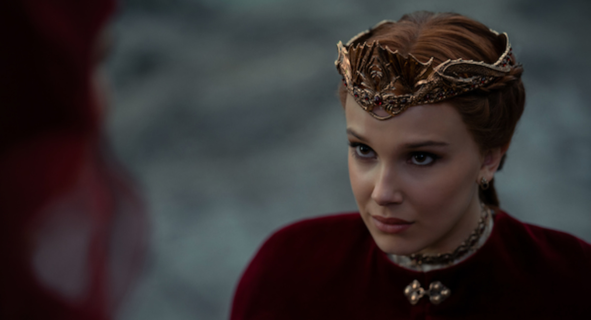 Millie Bobby Brown as Elodie in 'Damsel.'