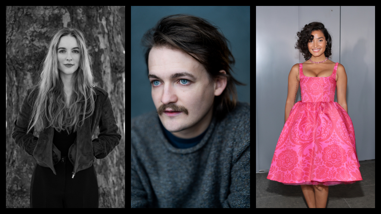 (Left) Ann Skelly to play Nuala in 'The Sandman' Season 2. Photo: Misan Harriman. (Center) Jack Gleeson to play Puck in 'The Sandman' Season 2. Photo: Yellow Belly. (Right) Indya Moore to play Wanda in 'The Sandman' Season 2.