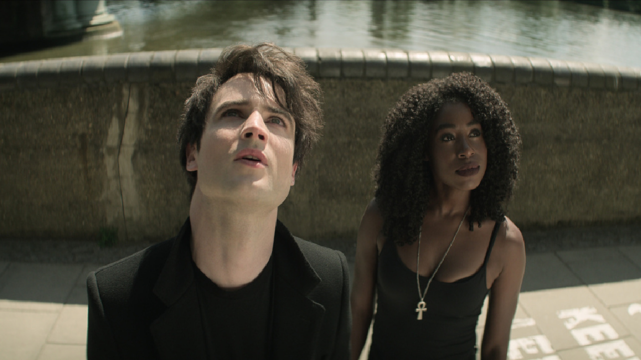 Tom Sturridge as Morpheus / Dream and Kirby Howell-Baptiste as Death in Netflix's 'The Sandman.'