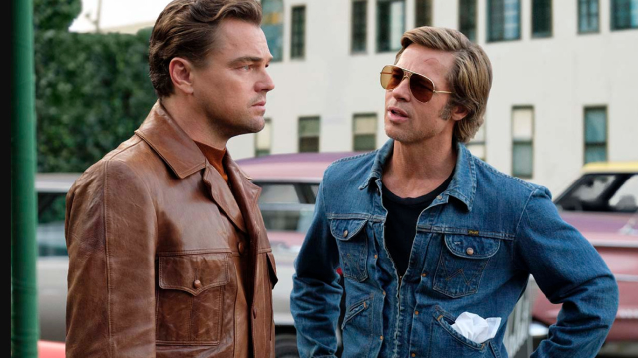 (L to R) Leonardo DiCaprio and Brad Pitt star in 'Once Upon a Time in Hollywood.'