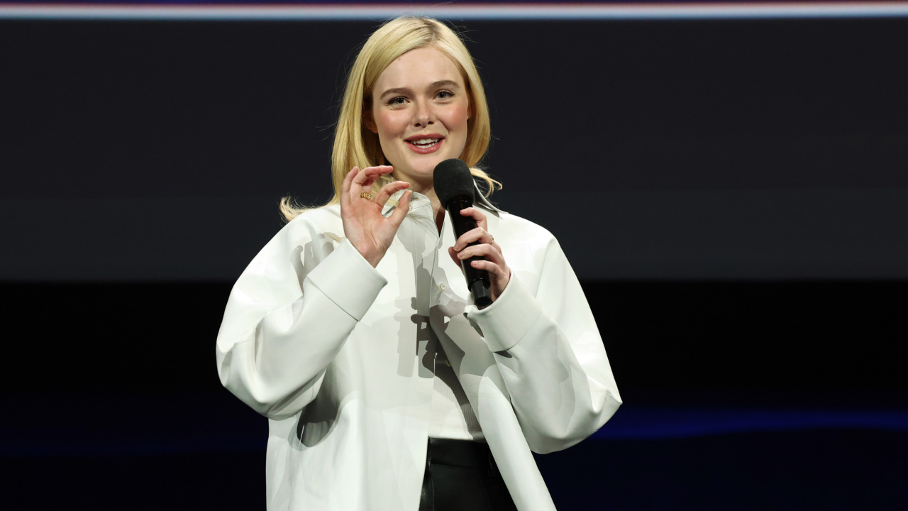 Elle Fanning at the Disney presentation at CinemaCon 2025 in Las Vegas.Photo: Disney.