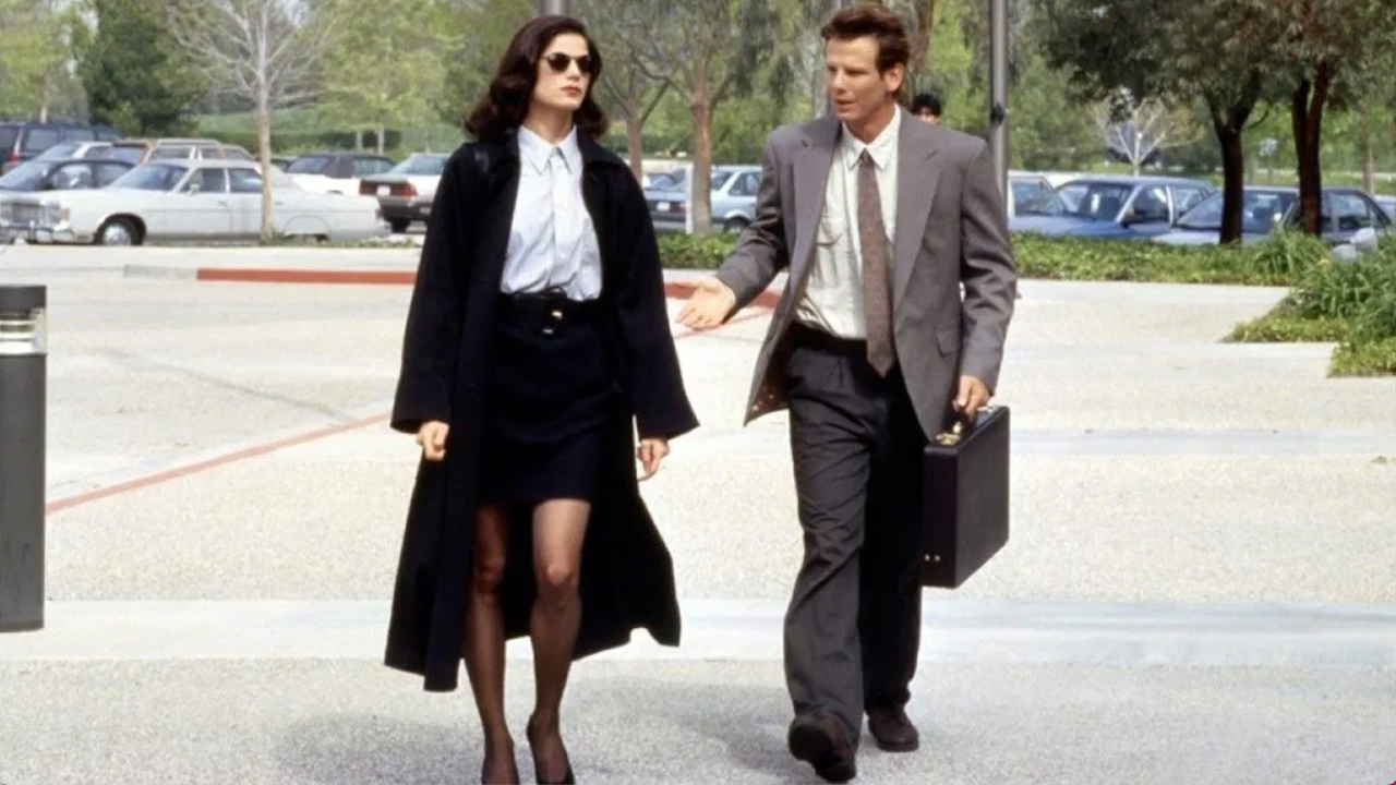 (L to R) Linda Fiorentino and Peter Berg in 'The Last Seduction'. Photo: October Films.