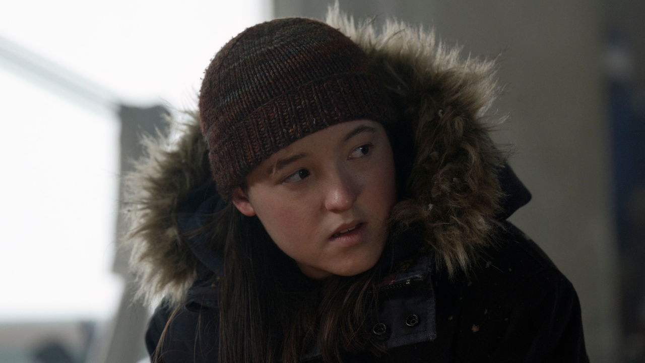 Bella Ramsey in 'The Last of Us' Season 2. Photograph by Liane Hentscher/HBO.