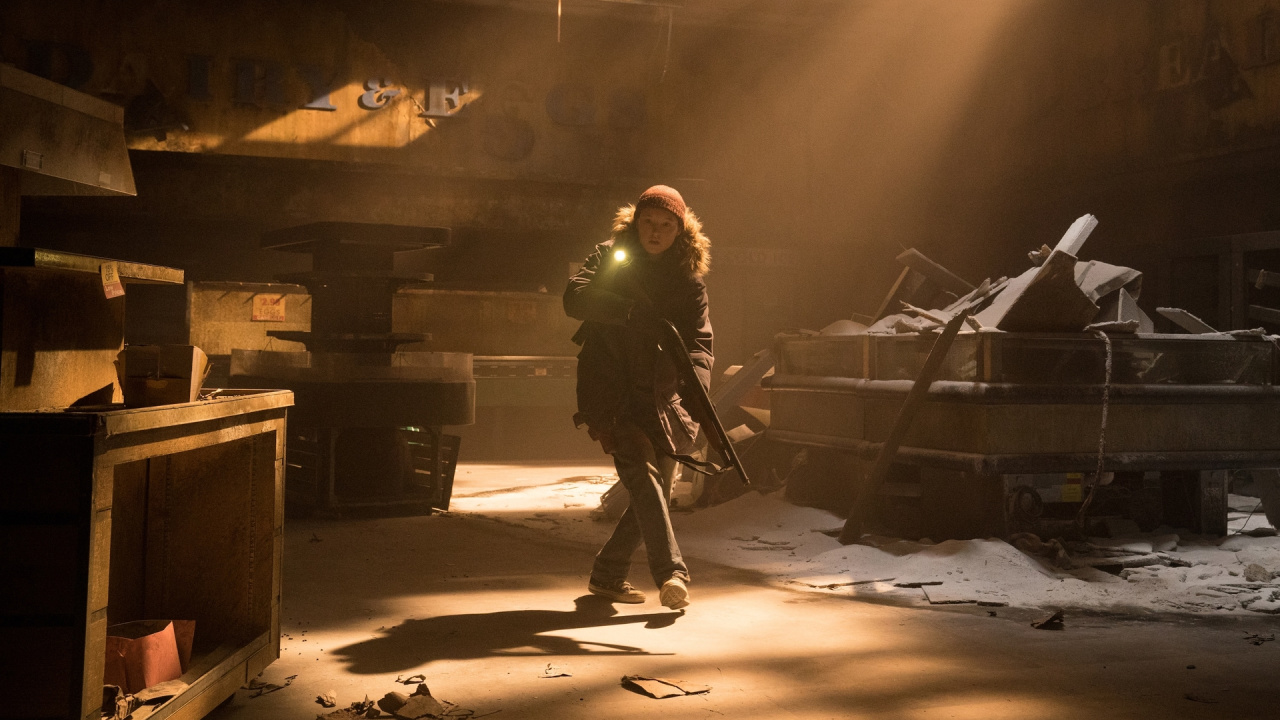 Bella Ramsey in 'The Last of Us' Season 2. Photograph by Liane Hentscher/HBO.
