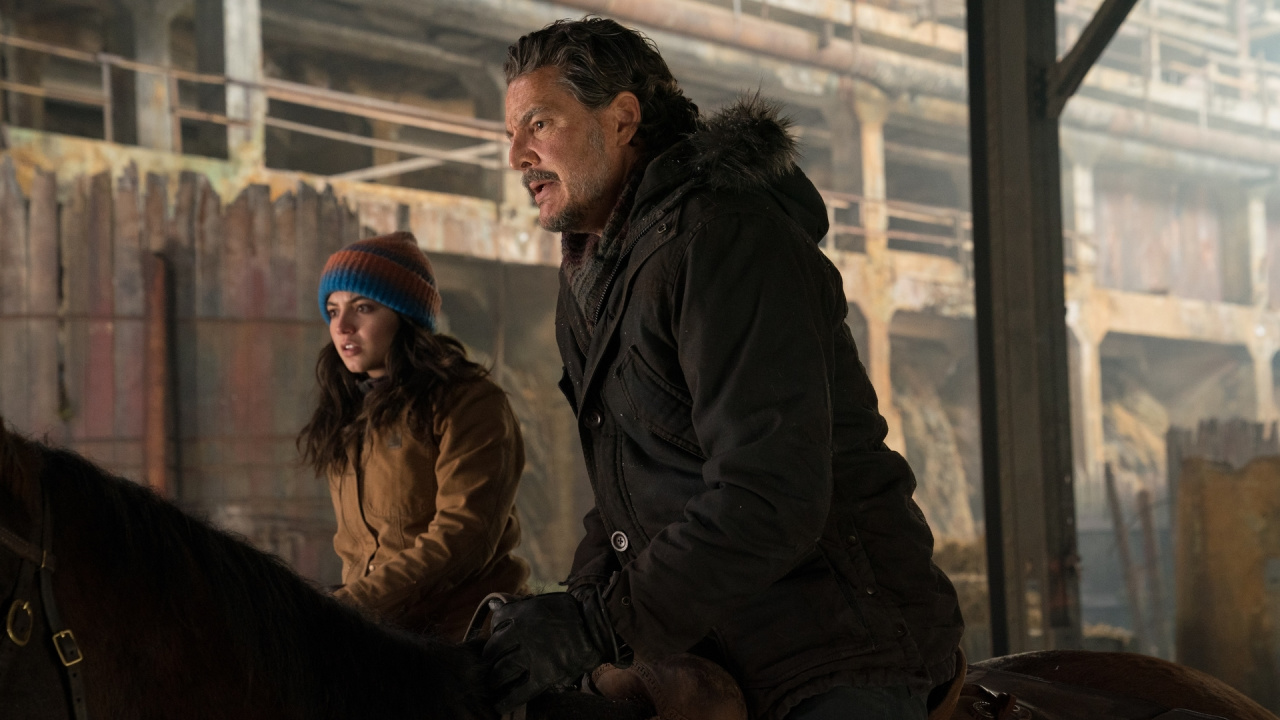 (L to R) Isabela Merced and Pedro Pascal in 'The Last of Us' Season 2. Photograph by Liane Hentscher/HBO.