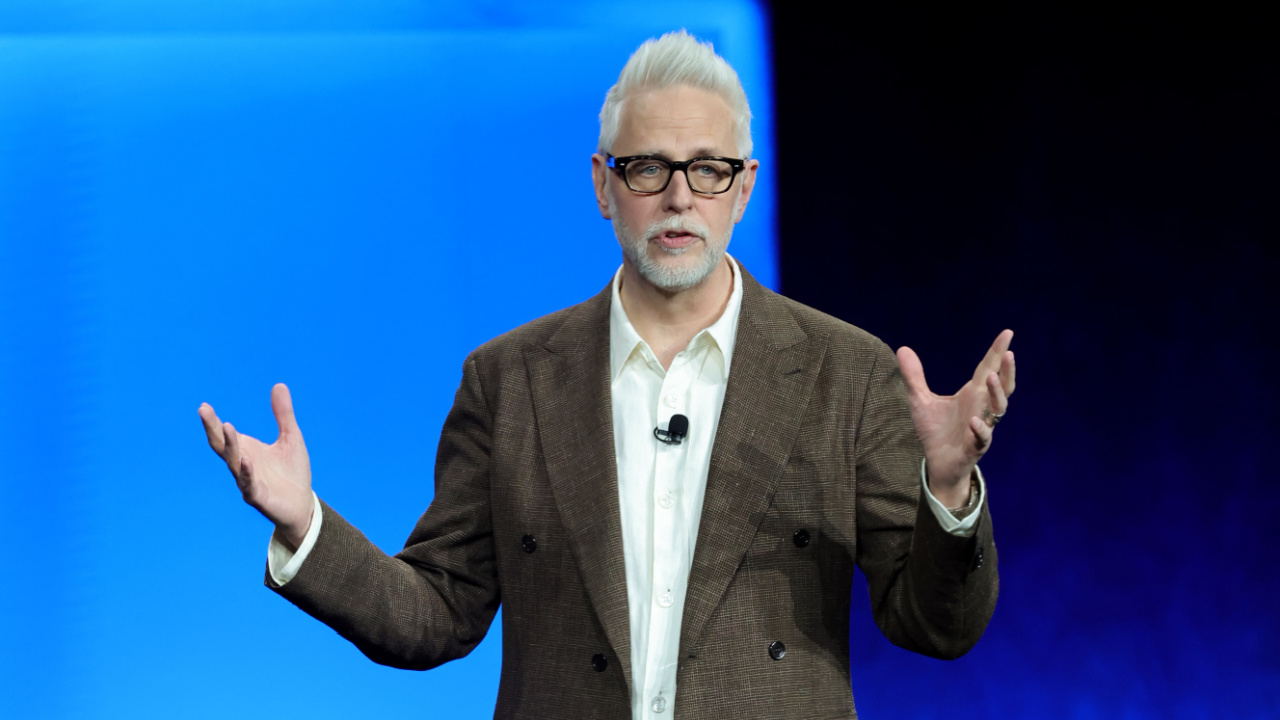 James Gunn at CinemaCon 2025. Photo: Warner Bros.