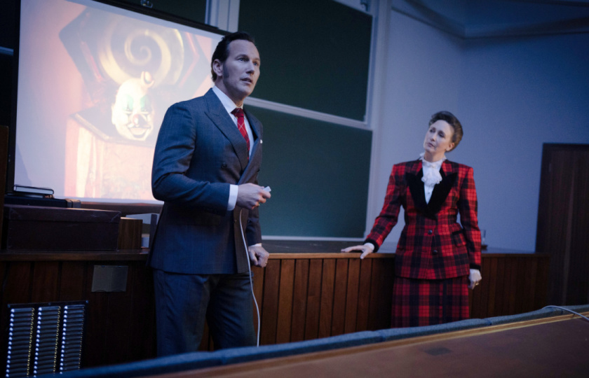 (L to R) Patrick Wilson as Ed Warren and Vera Farmiga as Lorraine Warren in New Line Cinema’s 'The Conjuring: Last Rites,' a Warner Bros. Pictures release. Photo Credit: Giles Keyte. Copyright: © 2025 Warner Bros. Entertainment Inc. All Rights Reserved.