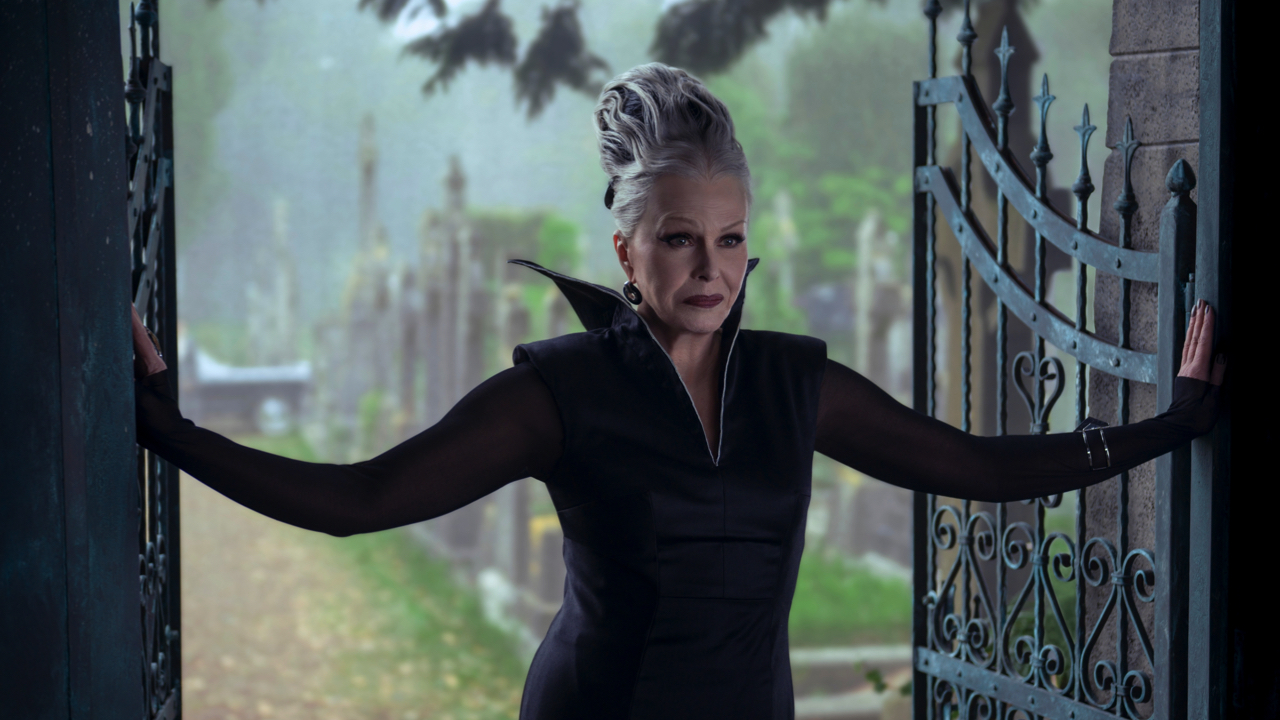 Joanna Lumley as Grandmama in episode 204 of ‘Wednesday’ Season 2. Photo: Owen Behan/Netflix © 2025.