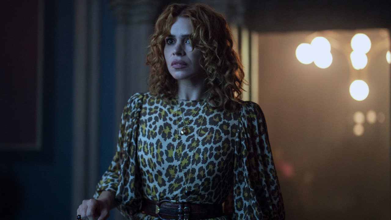 Billie Piper as Isadora Capri in episode 205 of ‘Wednesday’ Season 2. Photo: Bernard Walsh/Netflix © 2025.